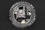 MIRANDA - 80X80CM RUND SPEGEL I SILVER