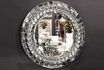 MIRANDA - 80X80CM RUND SPEGEL I SILVER