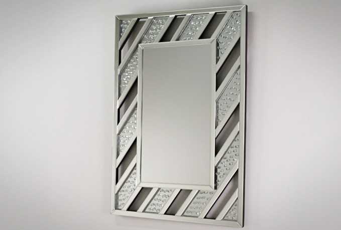 SIGRUN - 80X116CM SPEGEL M. DIAGONAL RAM AV SPEGELGLAS