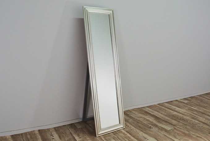 BLENDA - 45X165CM STÅENDE SPEGEL I SILVER