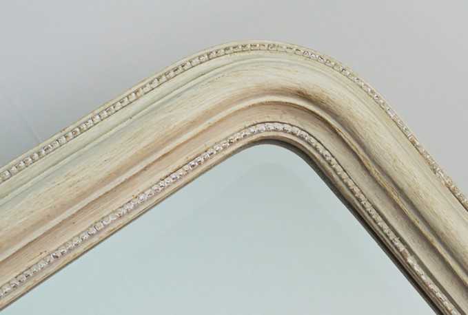 BLENDA - 50X164CM STÅENDE SPEGEL M. RUNDAD KANT I ANTIKGRÅ