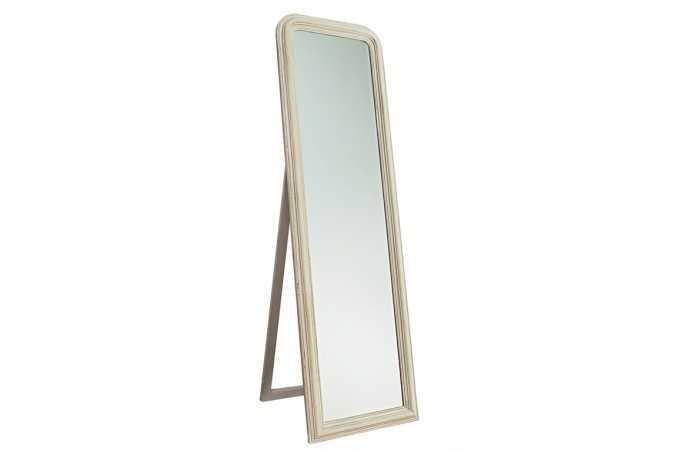 BLENDA - 50X164CM STÅENDE SPEGEL M. RUNDAD KANT I ANTIKGRÅ