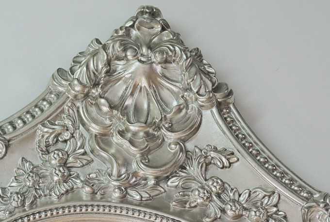 MAKTA - 101X121CM BAROCKINSPIRERAD SPEGEL I SILVER