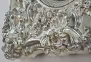 MAKTA - 101X121CM BAROCKINSPIRERAD SPEGEL I SILVER