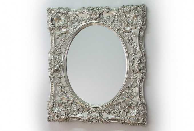 MAKTA - 101X121CM BAROCKINSPIRERAD SPEGEL I SILVER