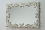 MANJA - 70X100CM DEKORATIV SPEGEL I VITT