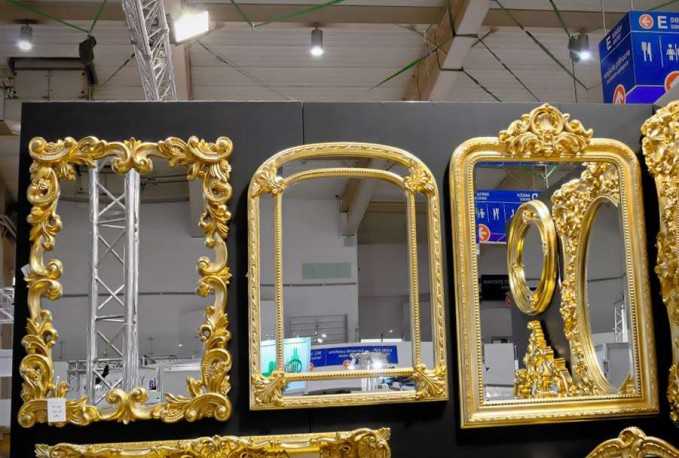 MANJA - 70X100CM DEKORATIV SPEGEL I GULD