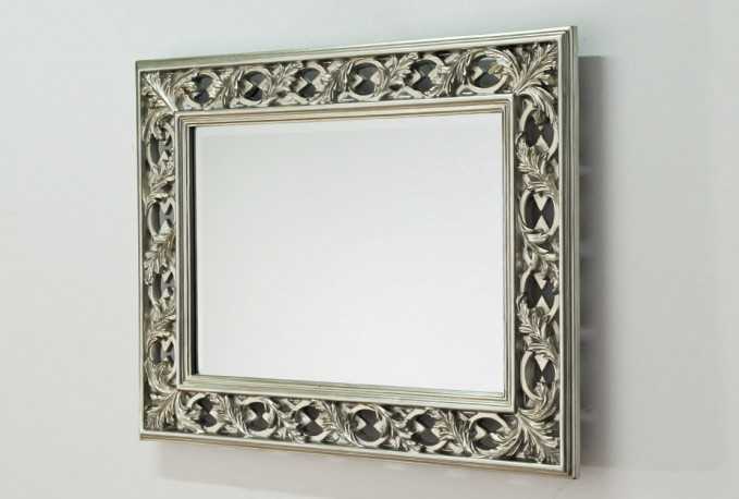 AUGUST - 75X95CM RUSTIK SPEGEL I SILVER