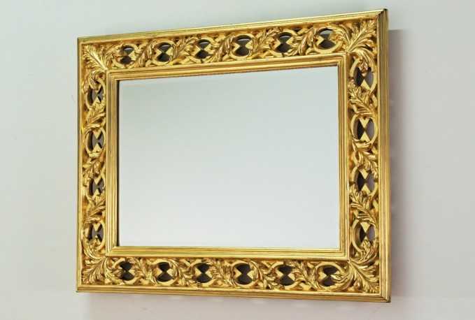 AUGUST 75X95CM RUSTIK SPEGEL I GULD