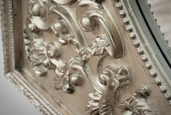 ADRIAN - 90X120CM RUSTIK SILVER SPEGEL