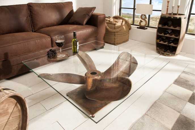 Glass plate for coffee table Ocean 85cm