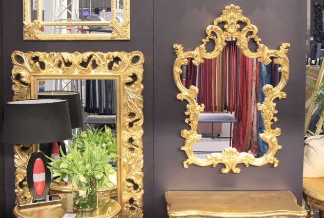 MANJA - 76X110CM DEKORATIV GULDSPEGEL 2