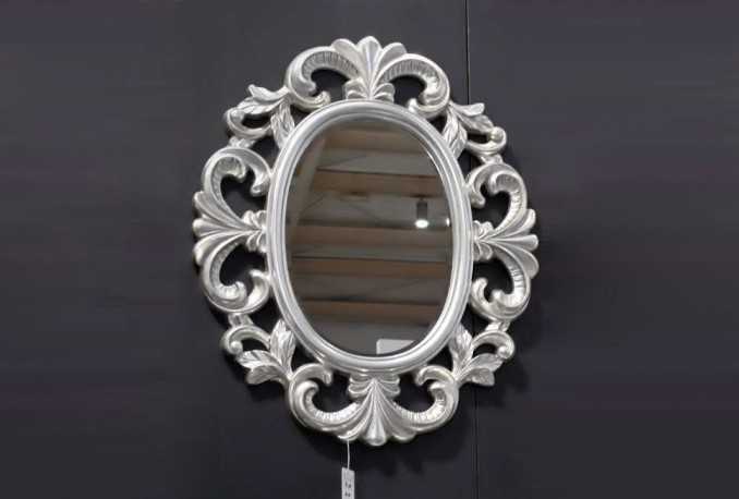 GRETA - 66X80CM DEKORATIV SPEGEL I SILVER
