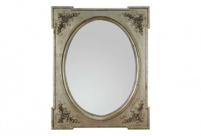 ADORIA - 80X100CM SILVER SPEGEL I LANTLIG STIL