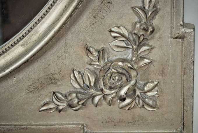 ADORIA - 80X100CM SILVER SPEGEL I LANTLIG STIL