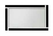 JUVLIE - 90X150CM SVART/SILVER SPEGEL M. RAM AV SPEGELGLAS