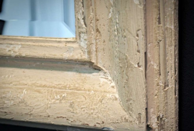 YLWA - 90X150CM KRÄMFÄRGAD SHABBY CHIC SPEGEL 2