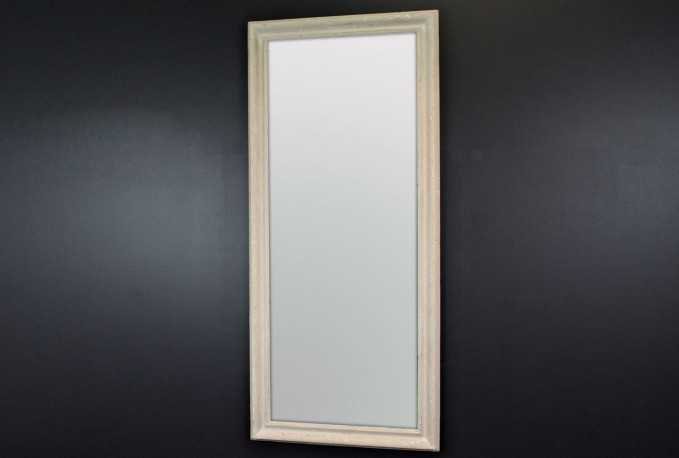 YLWA - 80X180CM KRÄMFÄRGAD SHABBY CHIC SPEGEL