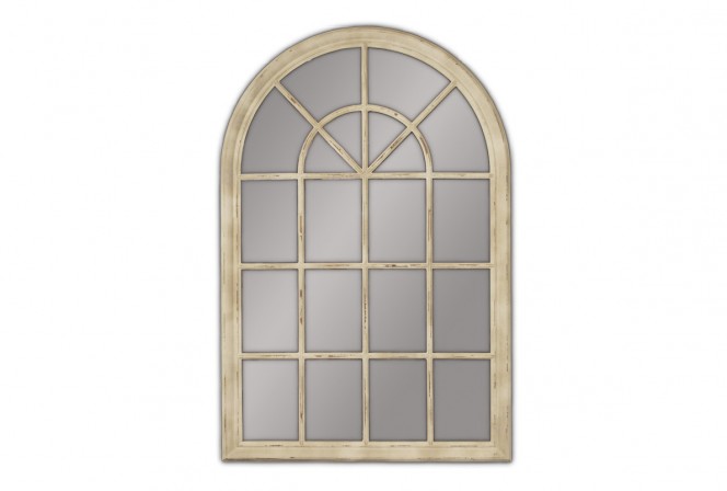 FLORINA - 100X150CM KRÄMFÄRGAD FÖNSTERSPEGEL