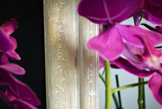 FLORINA - 100X150CM KRÄMFÄRGAD FÖNSTERSPEGEL 2