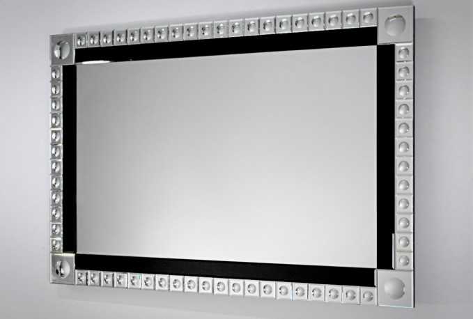 KIDO - 80X120CM SILVER SPEGEL M. GLASRAM
