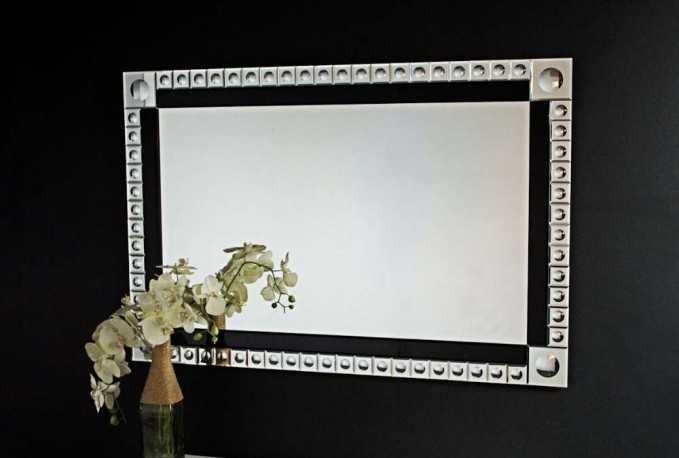 KIDO - 80X120CM SILVER SPEGEL M. GLASRAM