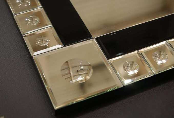 KIDO - 80X120CM SILVER SPEGEL M. GLASRAM