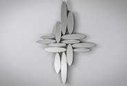 DECONA - 70X105CM SILVER DESIGN SPEGEL