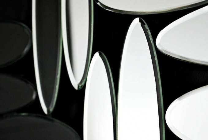 DECONA - 70X105CM SILVER DESIGN SPEGEL