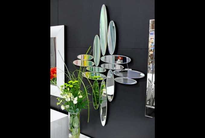 DECONA - 70X105CM SILVER DESIGN SPEGEL