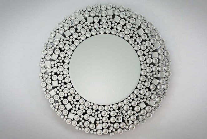 ARANDA - 90X90CM SPEGEL M. KRISTALLSTENAR