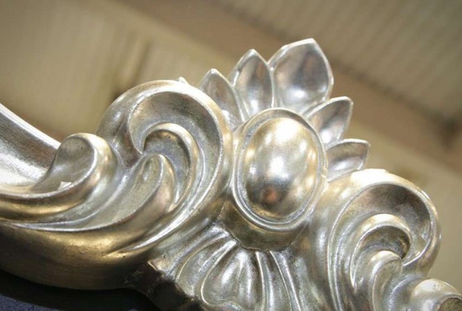 MANJA - 92X109CM OVAL DEKORATIV SILVER SPEGEL 2