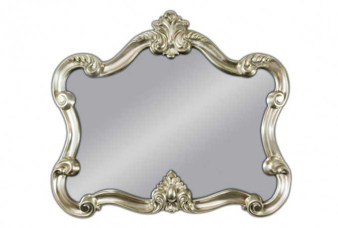 MANJA - 92X109CM OVAL DEKORATIV SILVER SPEGEL