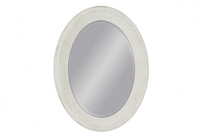 OLIVER - 60X80CM VITMÅLAD SHABBY CHIC SPEGEL