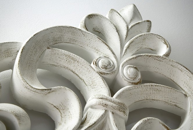 FIRENZE - 100X100CM VITMÅLAD SPEGEL 2