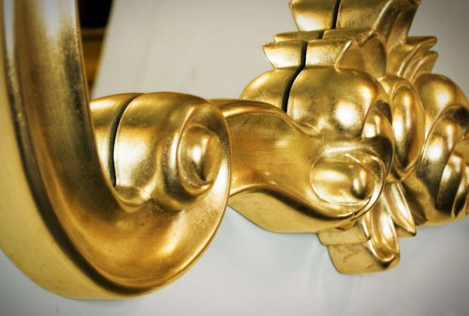 MANJA - 79X113CM DEKORATIV GULDSPEGEL 2