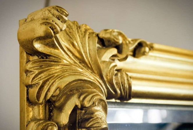 HELMER - 52X172CM BAROCKINSPIRERAD GULDSPEGEL 2