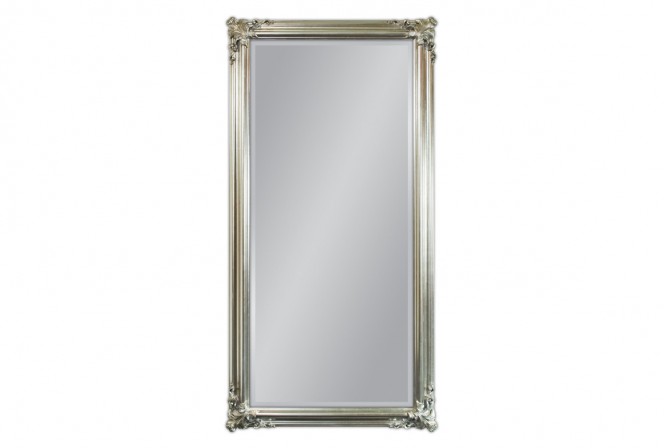 HELMER - 90X180CM BAROCKINSPIRERAD SILVER SPEGEL