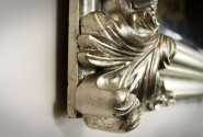 HELMER - 90X180CM BAROCKINSPIRERAD SILVER SPEGEL