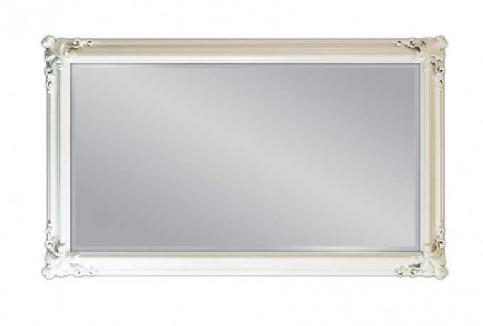 HELMER - 90X150CM BAROCKINSPIRERAD VITLACKAD SPEGEL