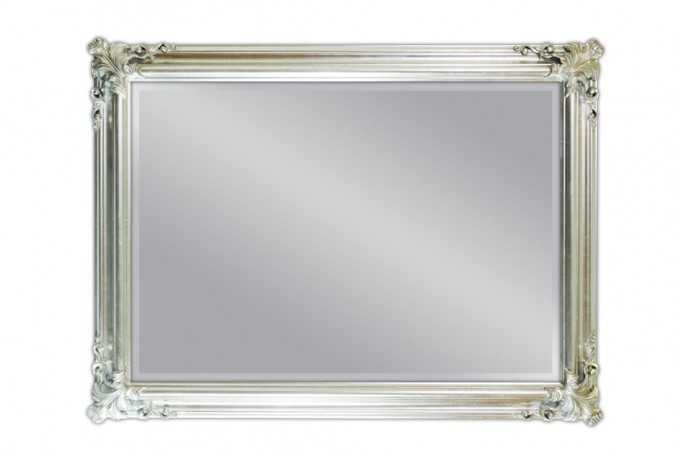 HELMER - 90X120CM BAROCKINSPIRERAD SILVER SPEGEL