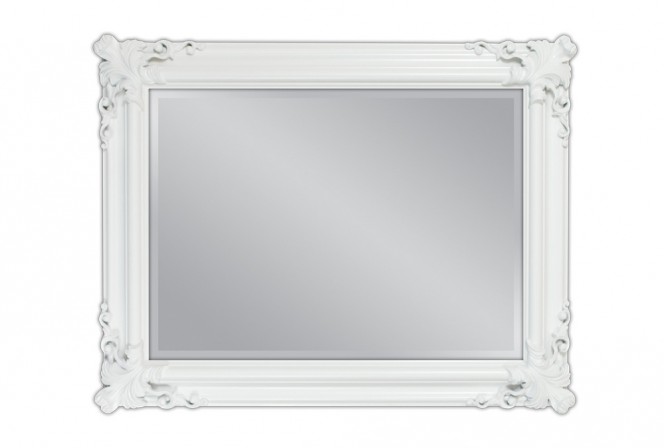 HELMER - 70X90CM BAROCKINSPIRERAD VITLACKAD SPEGEL 2