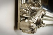 HELMER - 70X90CM BAROCKINSPIRERAD SILVER SPEGEL