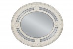 ANASTASIA - 62X72CM OVAL DEKORATIV VIT SPEGEL