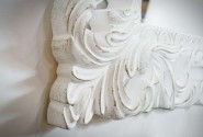 BIRGITTE - 80X100CM VITLACKAD BAROCKINSPIRERAD SPEGEL
