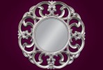 LOVIS - 100X100CM RUND SPEGEL I SILVER