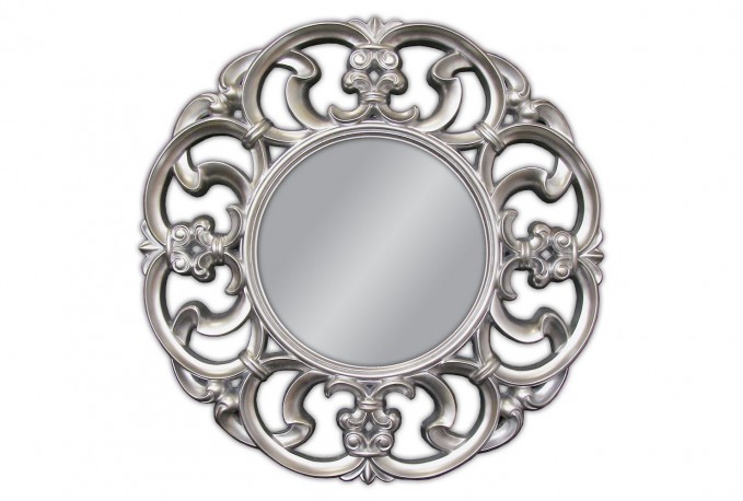 LOVIS - 100X100CM RUND SPEGEL I SILVER