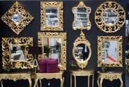 LOVIS - 100X100CM RUND SPEGEL I GULD