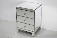 GARNA - 42X60CM SÄNGBORD I FASAD GLAS