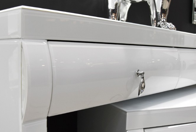 SIGGE - 100X80CM SMINKBORD I VITT FASAD GLAS 2